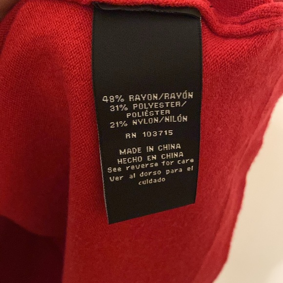 NWT Zac & Rachel Round Neck Lightweight Sweater in Red - Picture 7 of 10